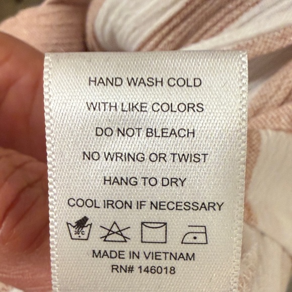 Casual Striped Button-Down Shirt - Pink and White - Picture 6 of 7